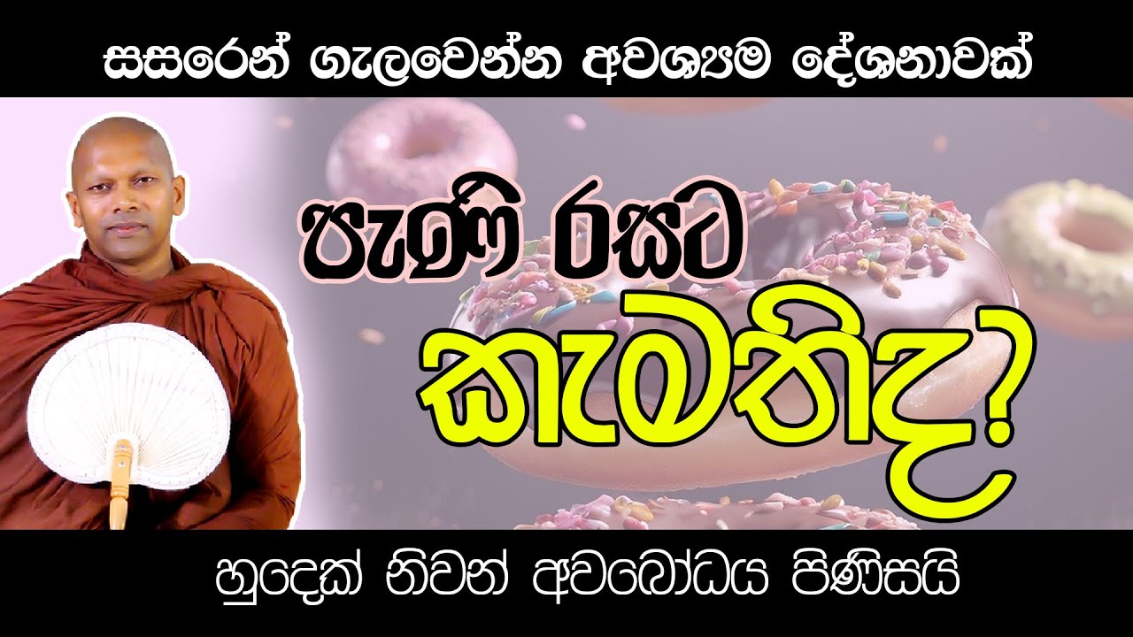 ස්පර්ශයට ද කැමති පැණි රසටද ? | Ven. Handapangoda Nivathapa Himi