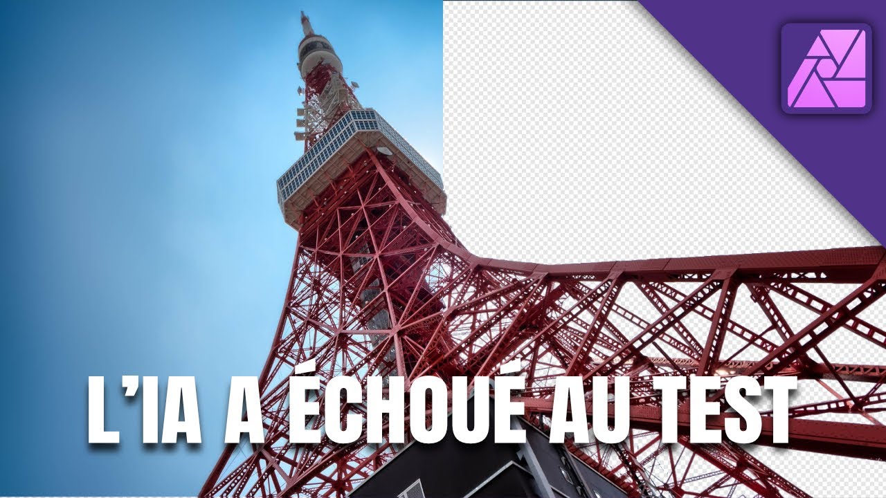 Sélection IA dans Affinity Photo : limites et méthode manuelle pour un détourage parfait