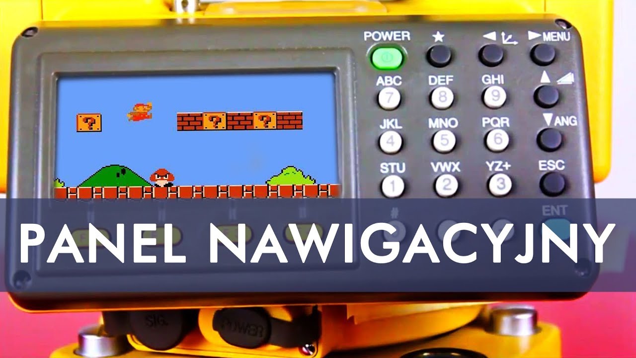 GEODEZJA - Panel nawigacyjny tachimetru elektronicznego TOPCON.