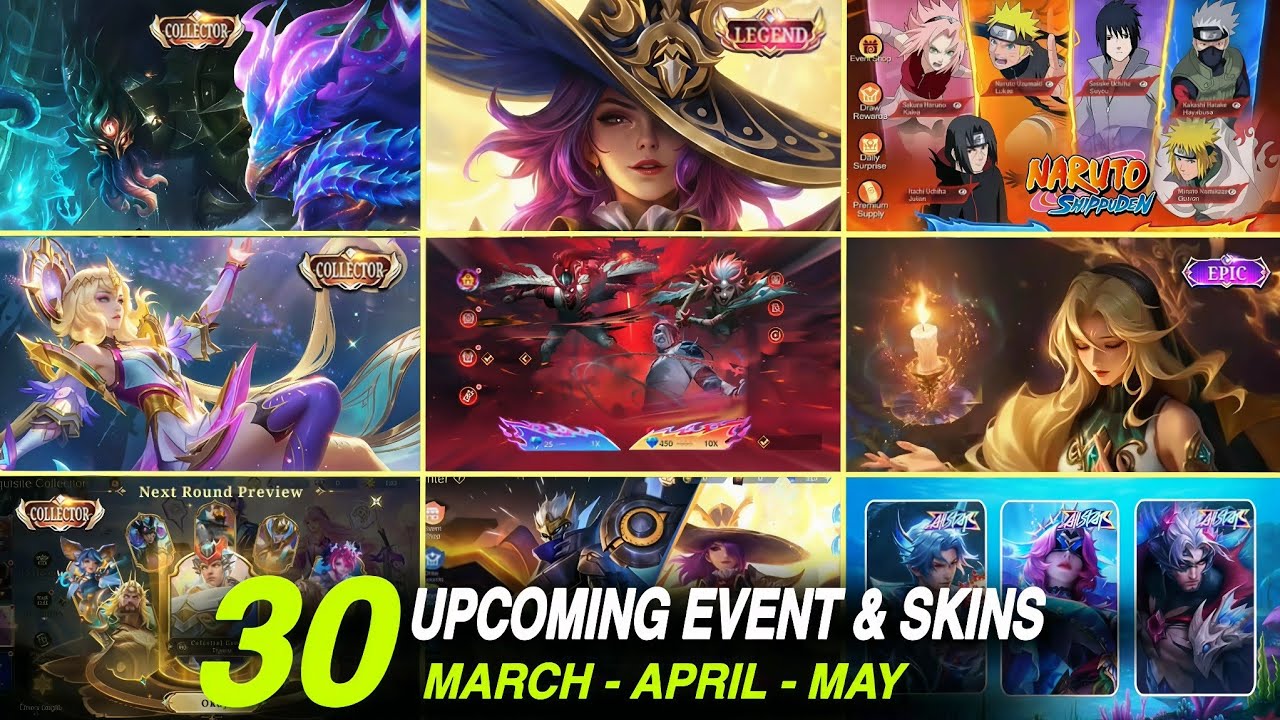 All 30 Events Schedule & Release Dates | Between March to May | MLBB New Updates