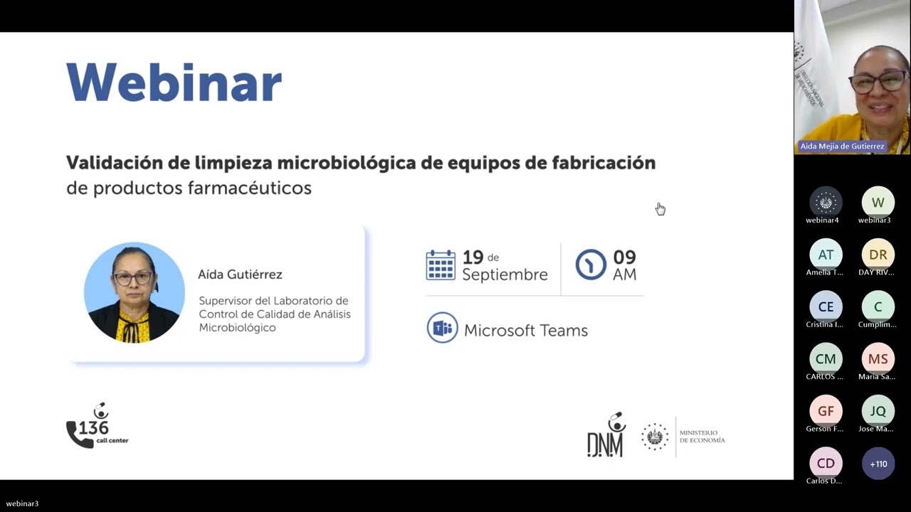 Validación de limpieza microbiológica de equipos de fabricación de productos farmacéuticos.
