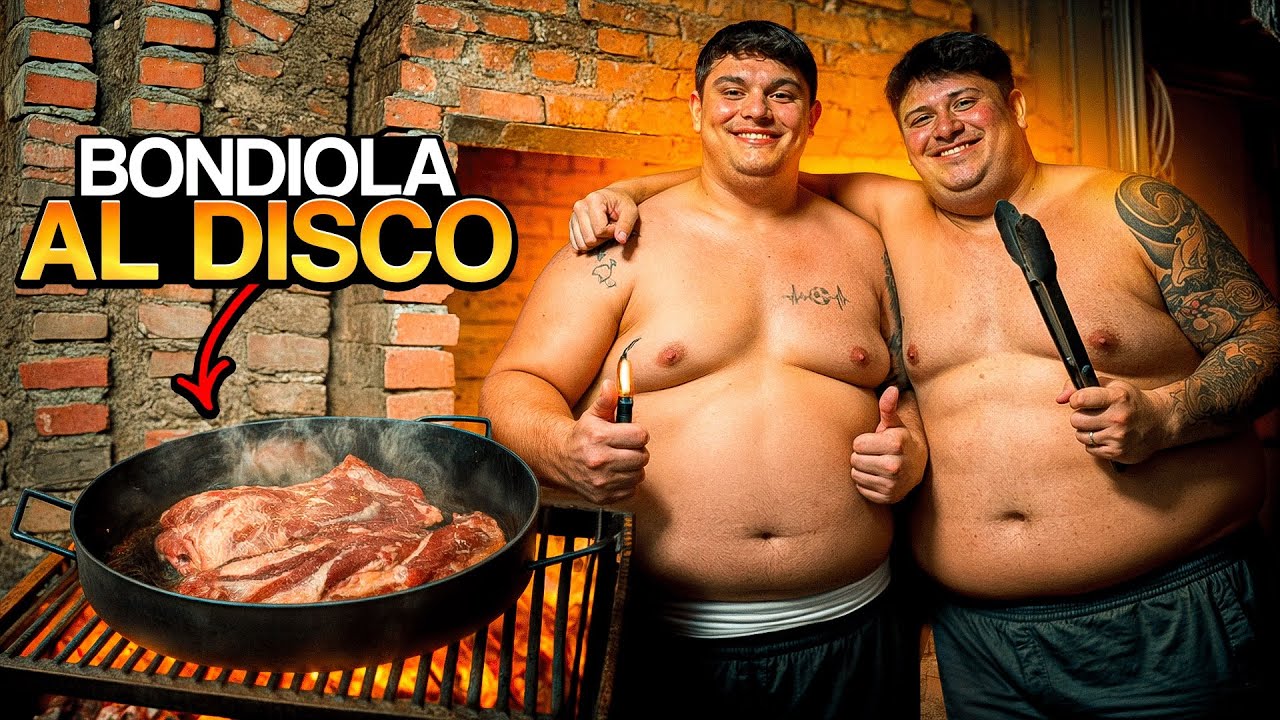 Cocinando una bondiola al disco con @Santiargibay 