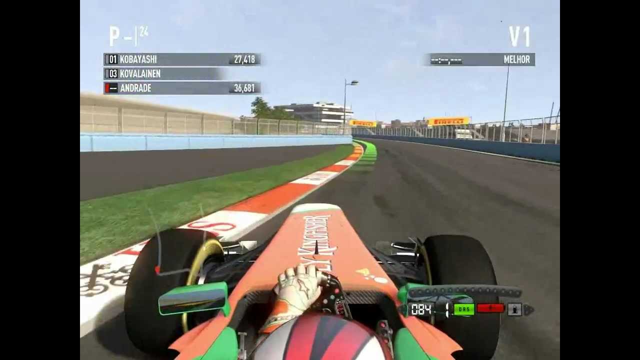 F1 2011 - Uma volta em Valência, Treino Livre
