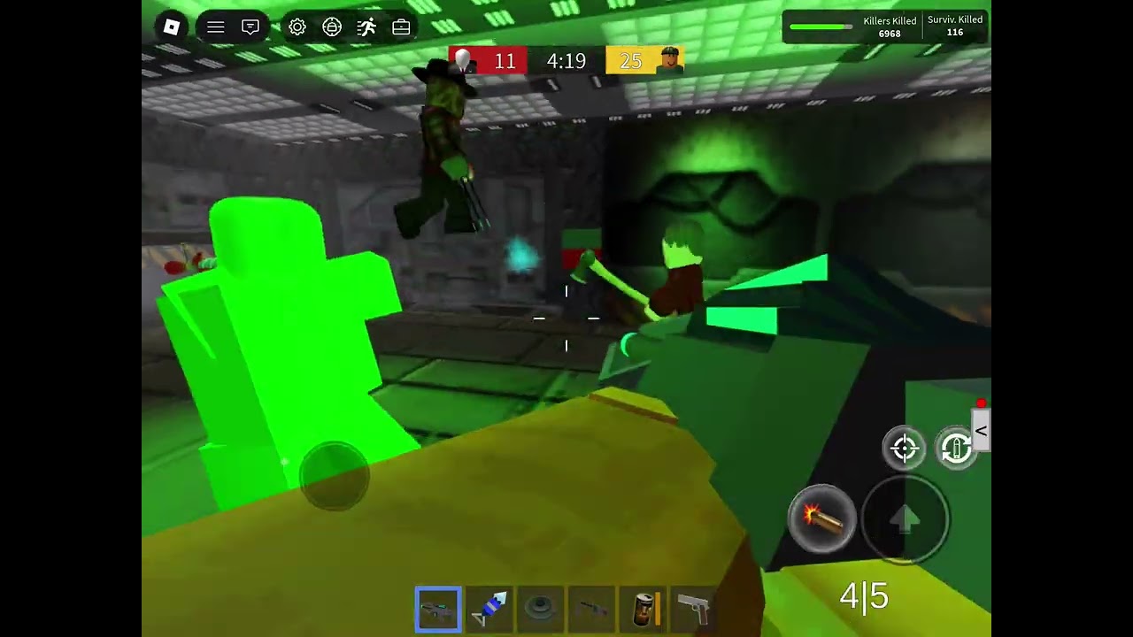 Survive area 51 Roblox killer mode play Round 1 and 2 and 3