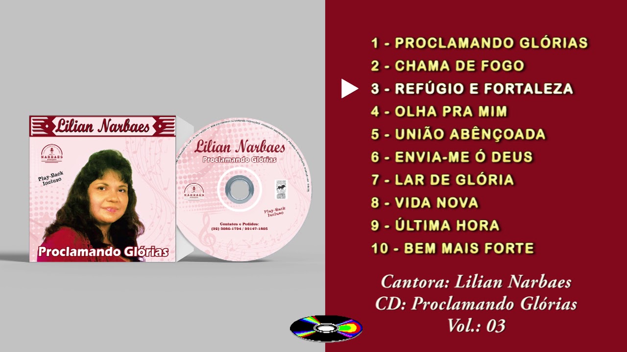 Lilian Narbaes - CD Proclamando Glórias - Vol. 03