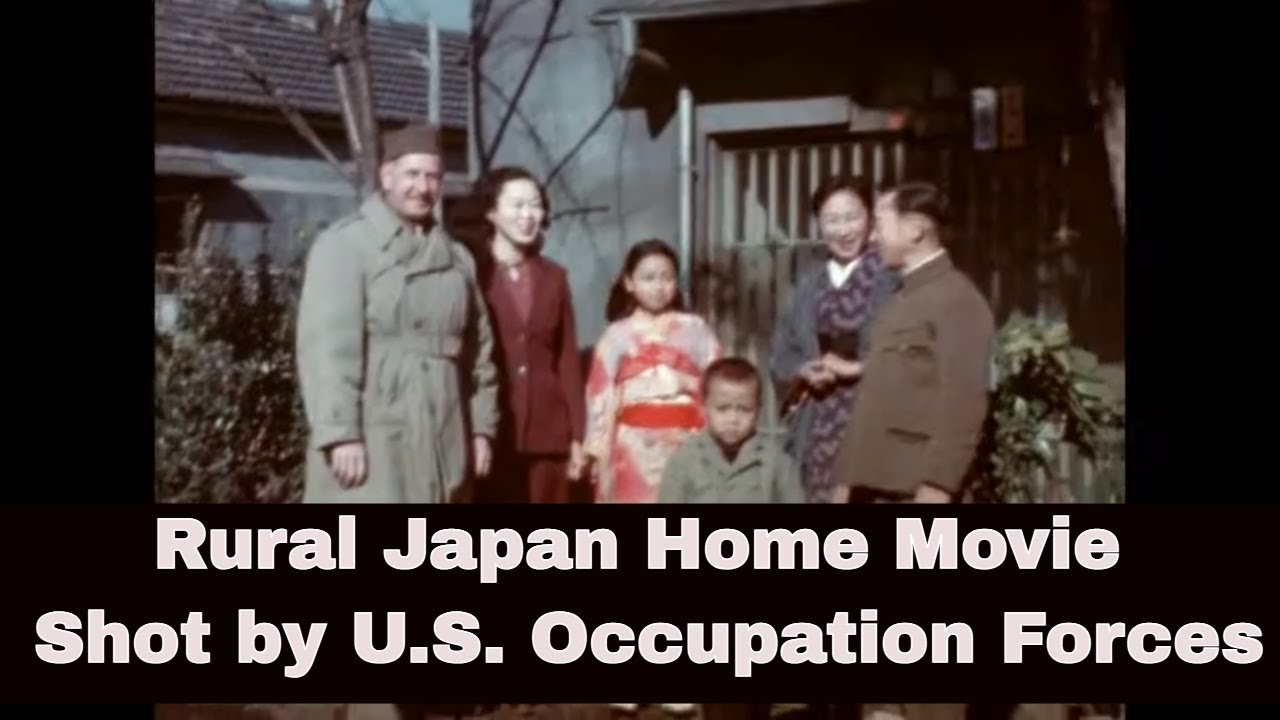 POST WWII OCCUPIED JAPAN HOME MOVIE   VISIT TO RURAL COUNTRYSIDE BY GEN. ROBERT EICHELBERGER 24164