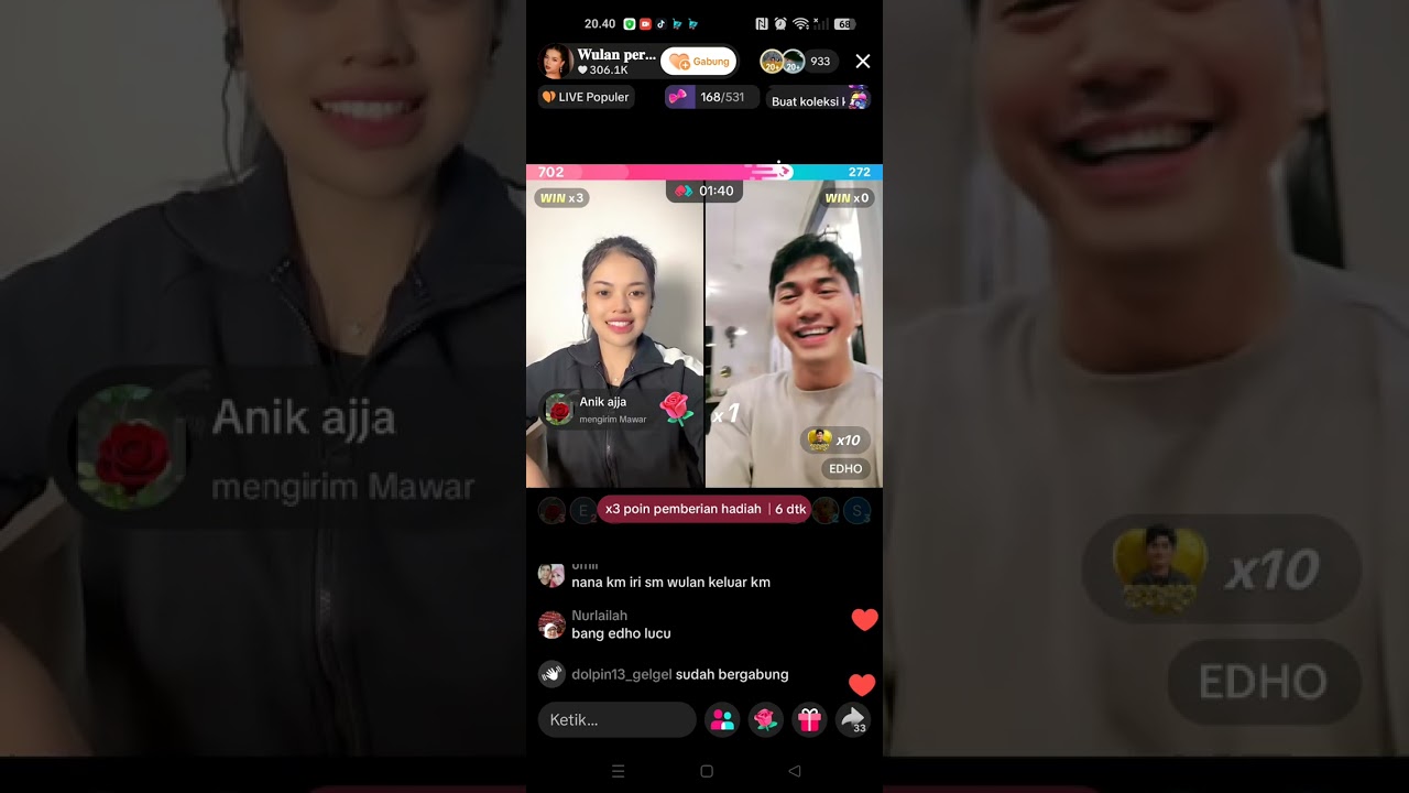 Live Wulan Edho kocak 😂😂