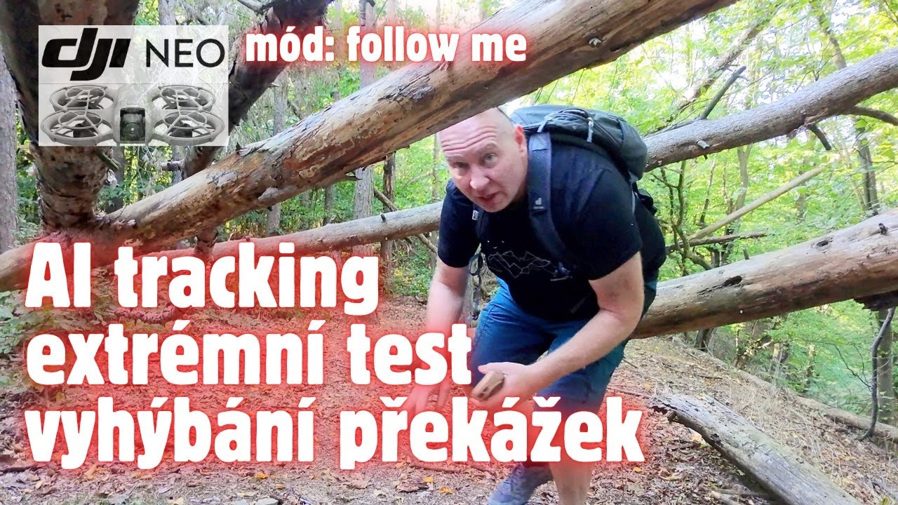Extrémní test módu Follow me dronu DJI NEO
