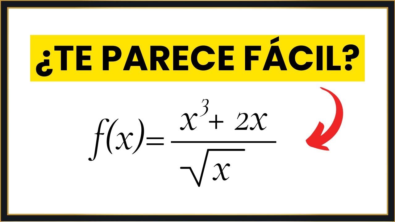 ¿Puedes RESOLVER esta DERIVADA? El 77% no.