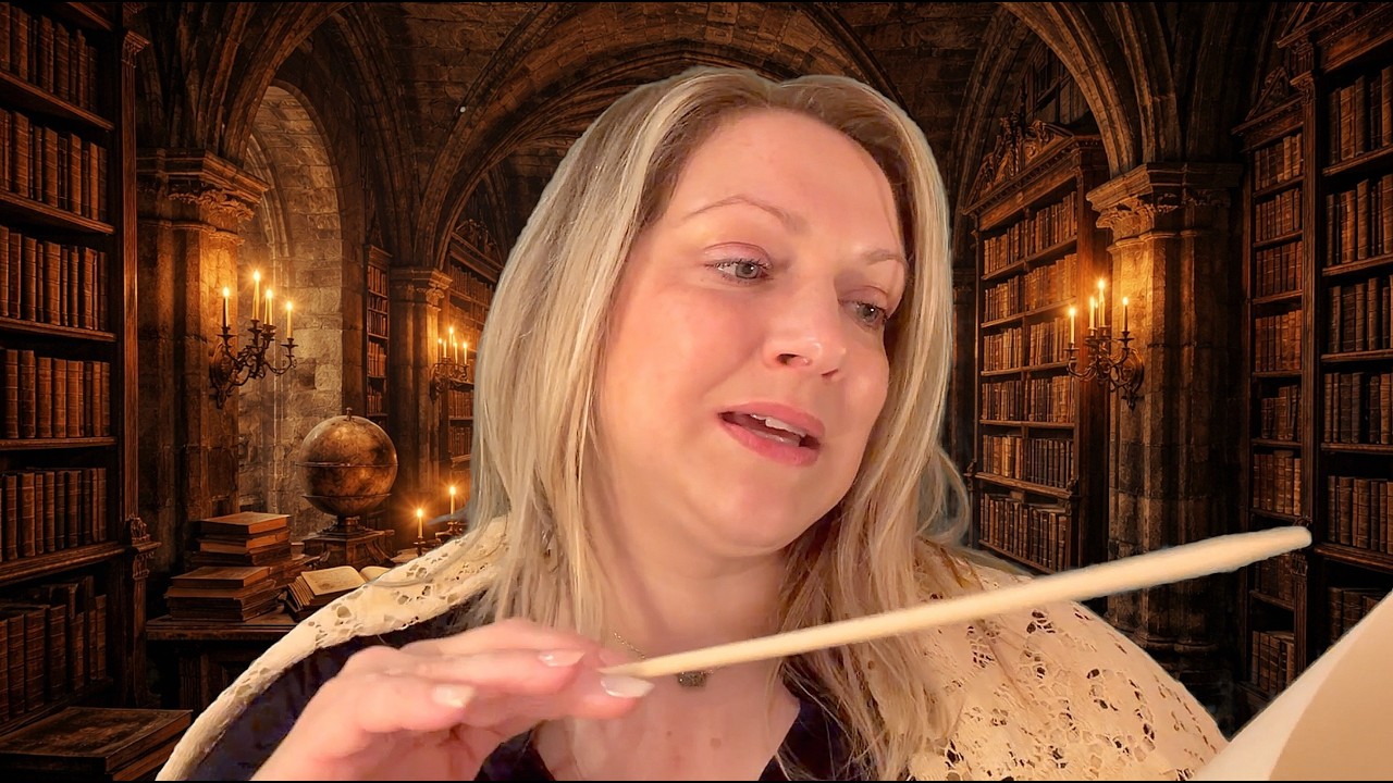 ASMR at the moonlight library 🌙 📖 Ancient remedies for insomnia 📖