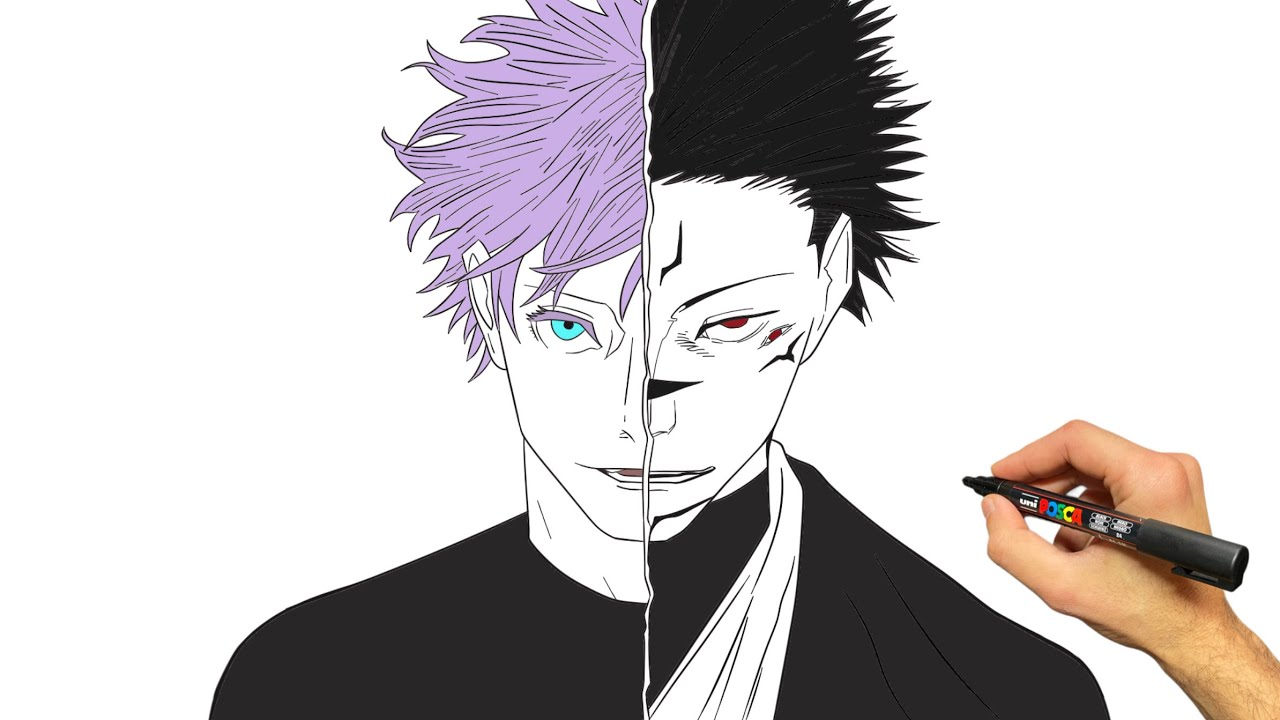 How to Draw Gojo Satoru and Sukuna | Step by Step Easy Drawing Tutorial