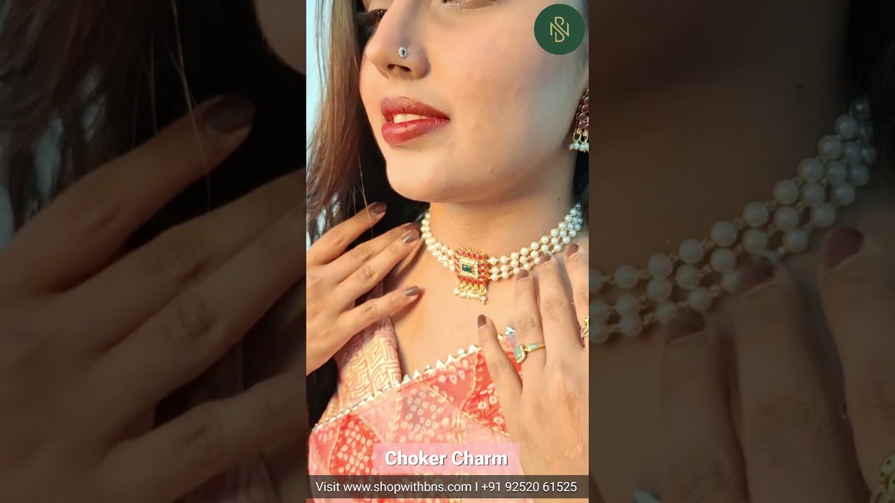 Wrapped in tradition, shining with elegance&mdash;Choker Charm