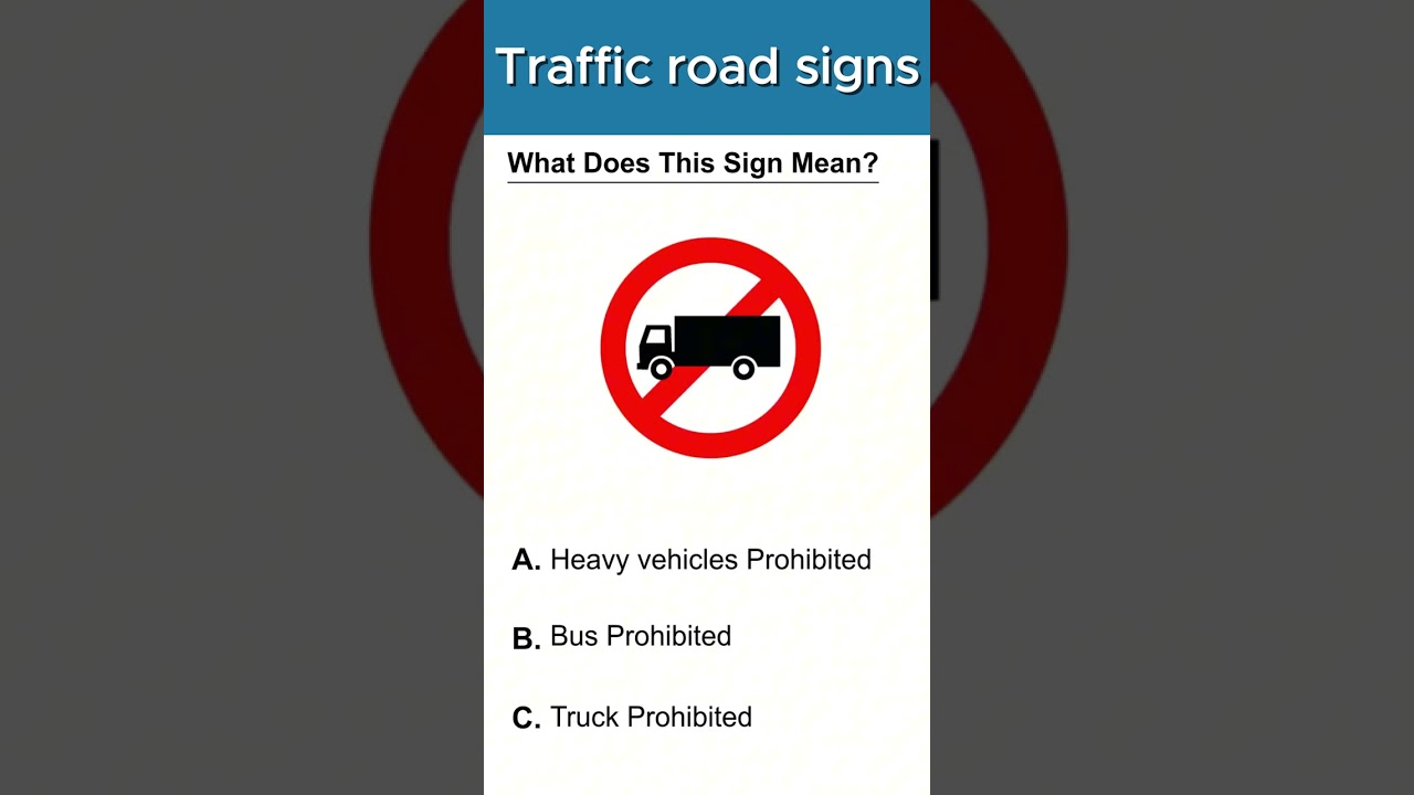📘 Driving Theory Questions | Road Signs Challenge #2