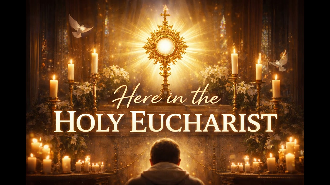 Here in the Holy Eucharist | Emotional Catholic Worship Song | Catholic Music America