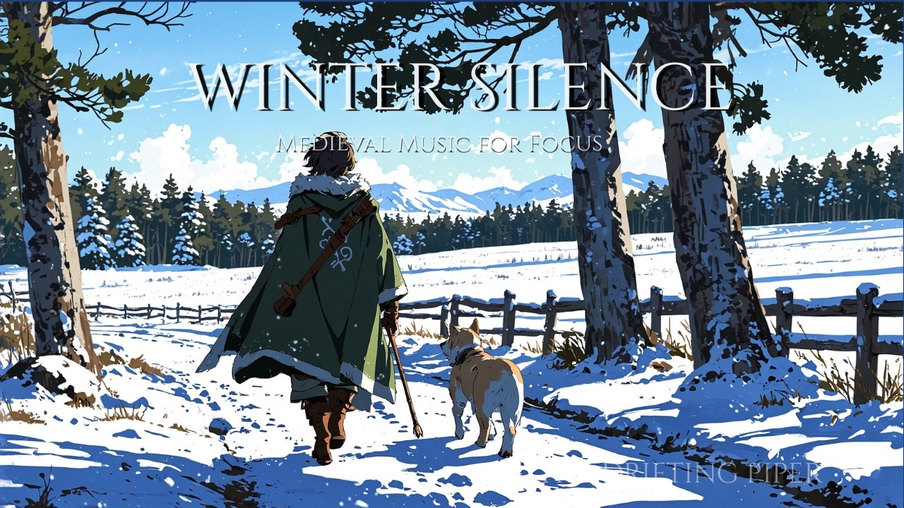 Medieval Music for focus and relax | The Piper wanders through the Winter Silence ❄️🌿