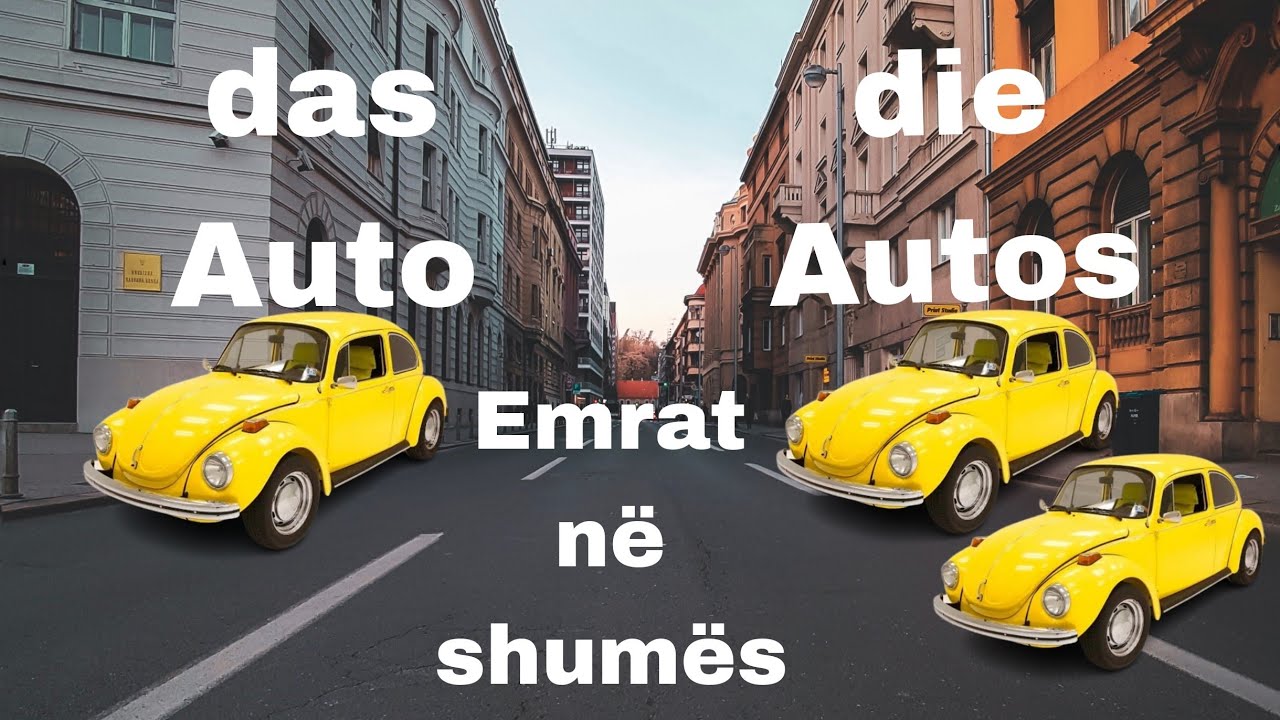 Nomen im Plural - emrat ne shumes-gjermanisht