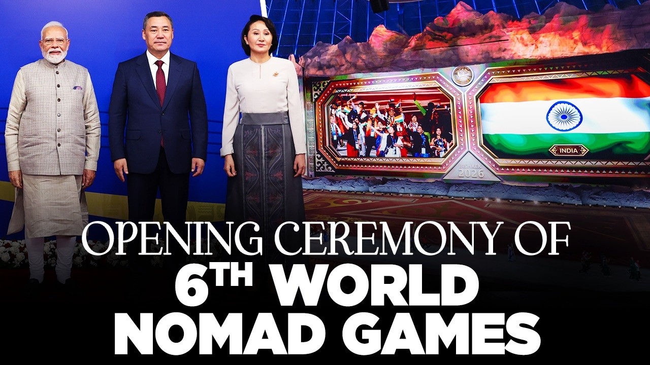LIVE: PM Modi participates in the opening ceremony of 6th World Nomad Games
