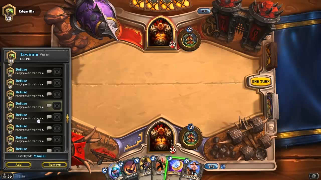 Hearthstone Friendlist Bug