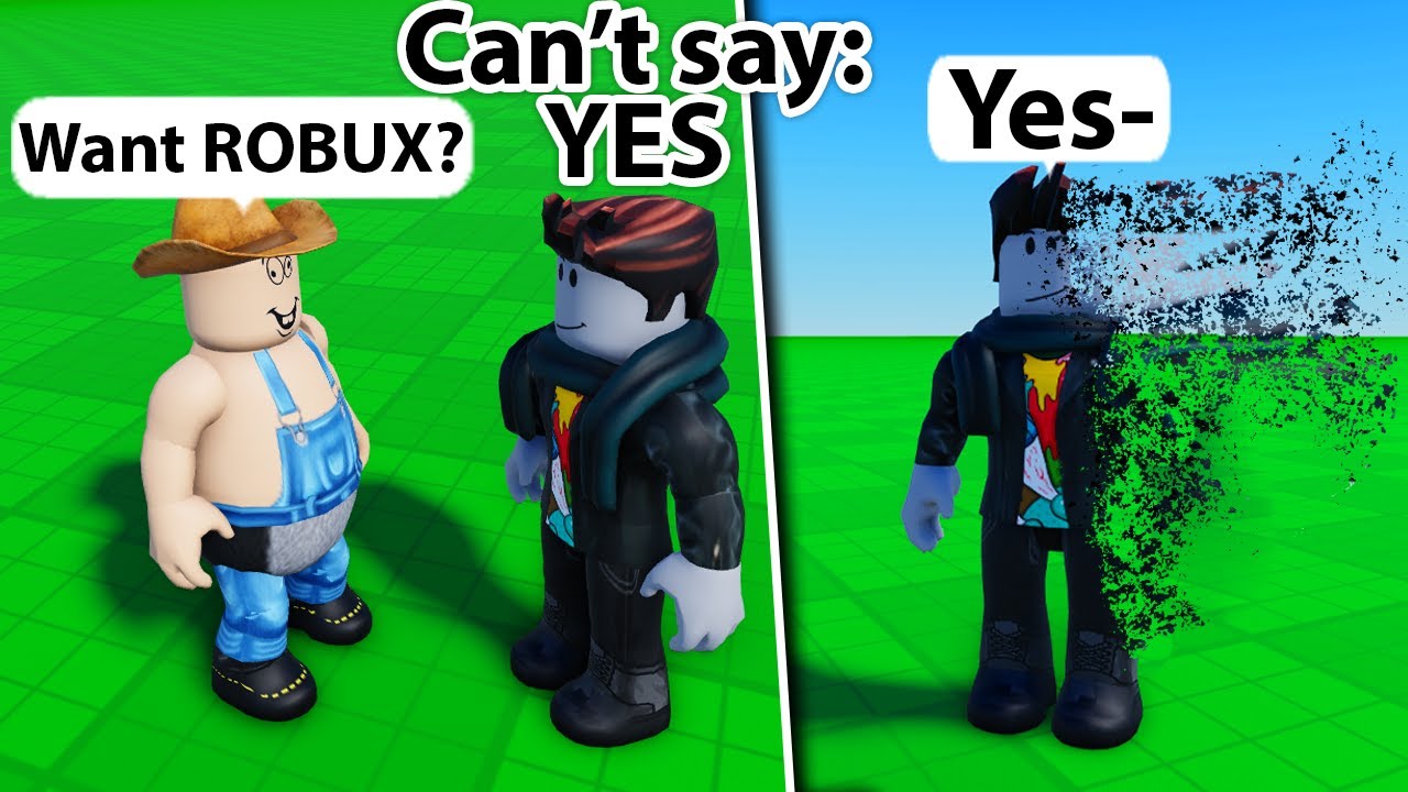 Roblox CAN'T SAY THE WORD... (tricking people)