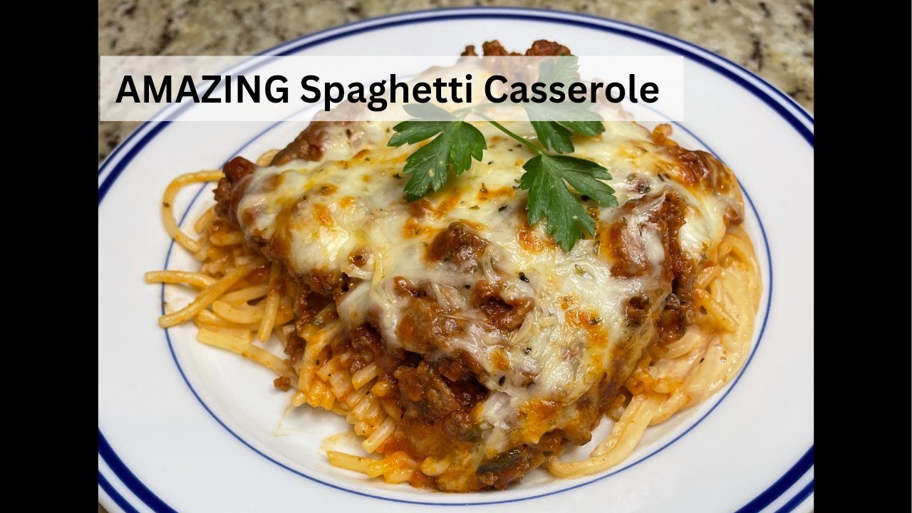 Baked Spaghetti Alfredo? | The Very Best Spaghetti Casserole!!!