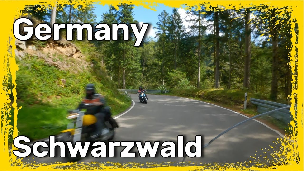 Best motorcycle roads of Germany - B500 - L93 (Black Forest north) - motorcycle touring in Europe