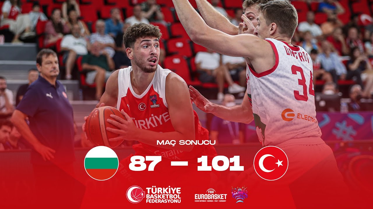 Bulgaristan - Türkiye Karşılaşmasının Özet Görüntüleri | EuroBasket 2022