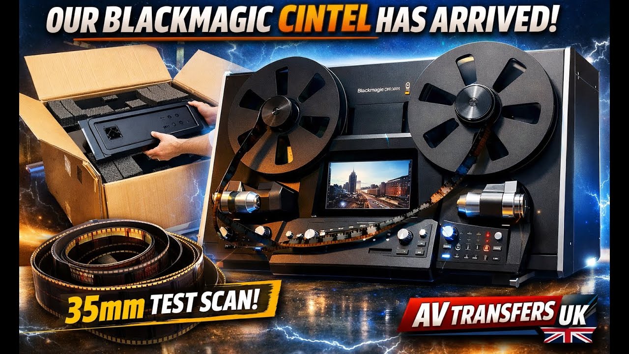 Blackmagic Cintel Unboxing & Initial Setup (35mm Test Scan) | AV Transfers UK @avtransfersUK