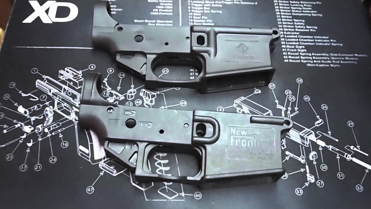 Lightweight Polymer AR15 Lower Comparison - New Frontier LW15 and American Tactical Imports Omni