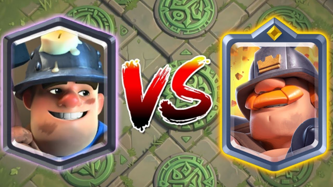 Miner vs. Mighty Miner|Clash royale