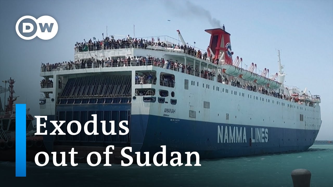 Tens of thousands scramble to flee fighting in Sudan, by land and by sea | DW News