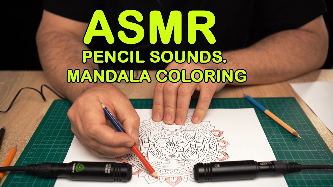 ASMR Mandala Drawing for Deep Relaxation – Pencil Sounds, No Talking, 30 Minutes
