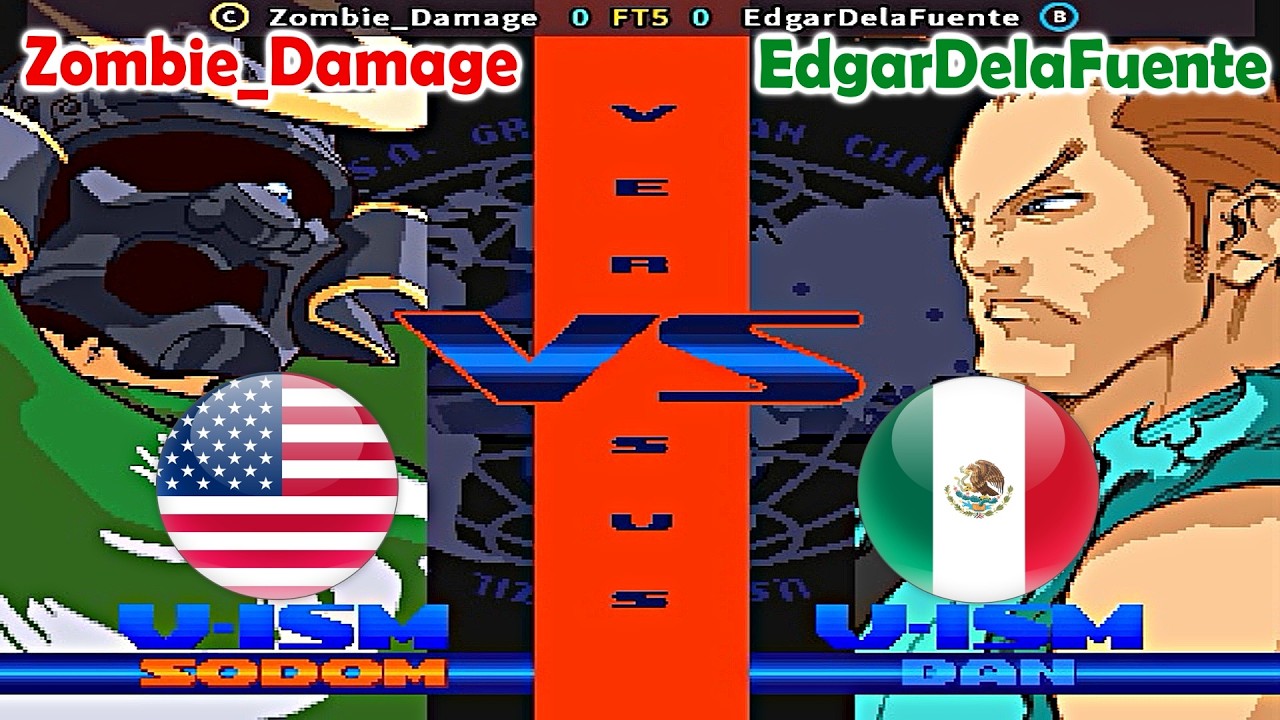 Street Fighter Alpha 3 - Zombie_Damage vs EdgarDelaFuente FT5