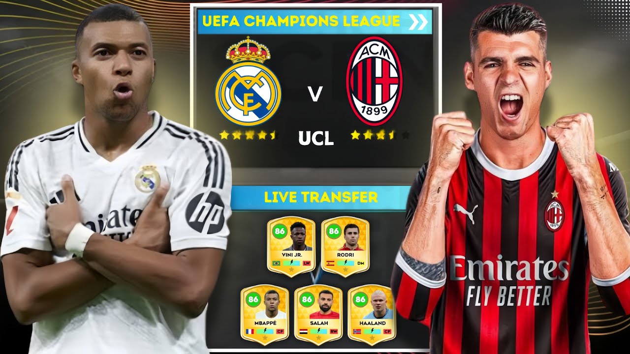 DLS 25 | REAL MADRID vs AC MILAN | DREAM LEAGUE SOCCER 2025