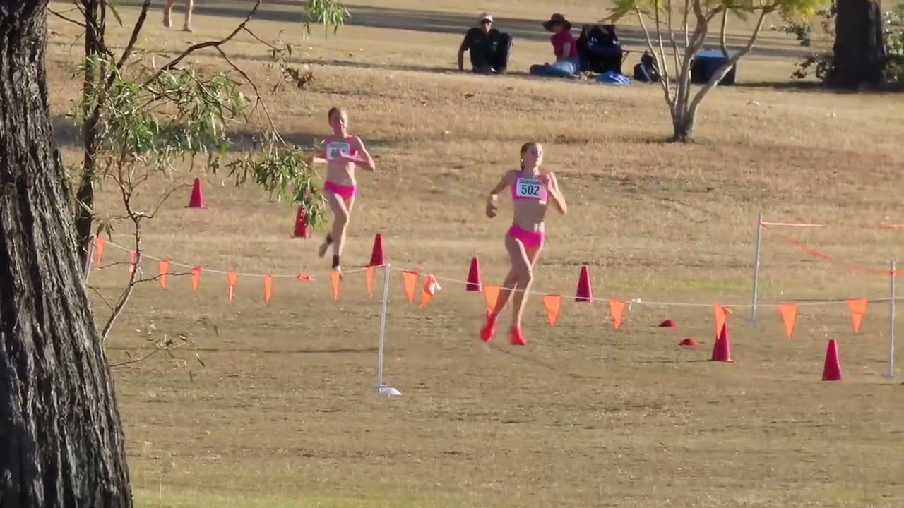 3km U13 & U14yrs Girls, QLD X-Country Championships, Toogoolawah 29 July 2023