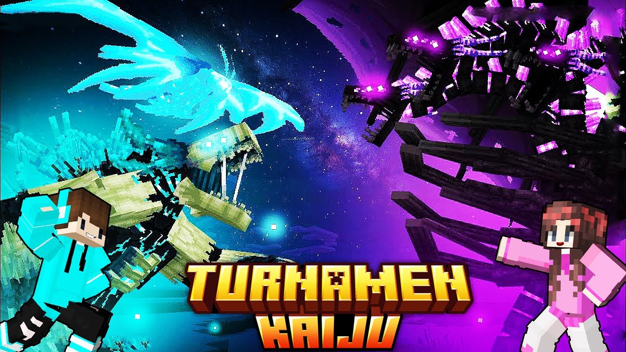 Wardenzilla VS Wither Ghidorah !! TURNAMEN Pertempuran Antar Raksasa KAIJU Versi MCPE [#2]