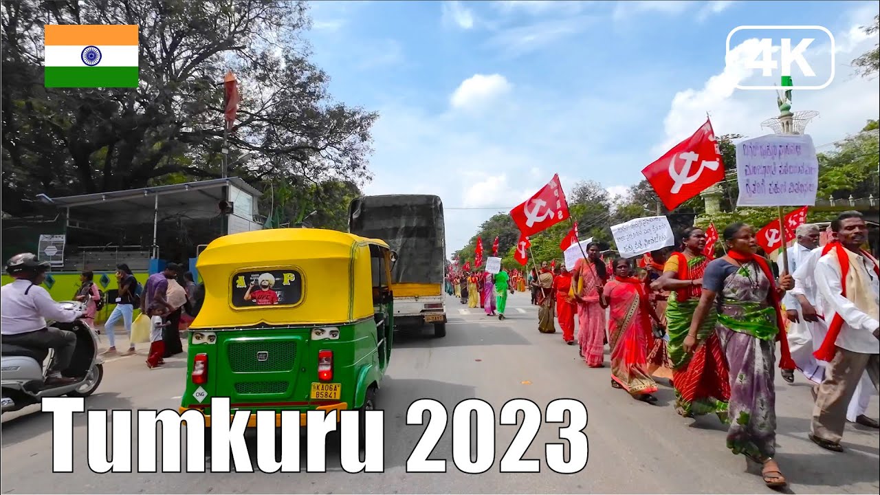 【India Drive 4K】Tumkuru Karnataka 2023