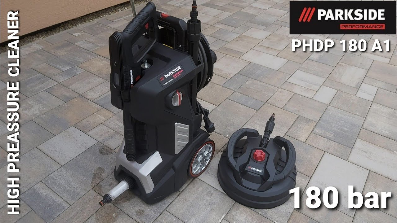 Очиститель высокого давления Parkside Performance PHDP 180 A1 Распаковка и проверка 150 - 180 бар