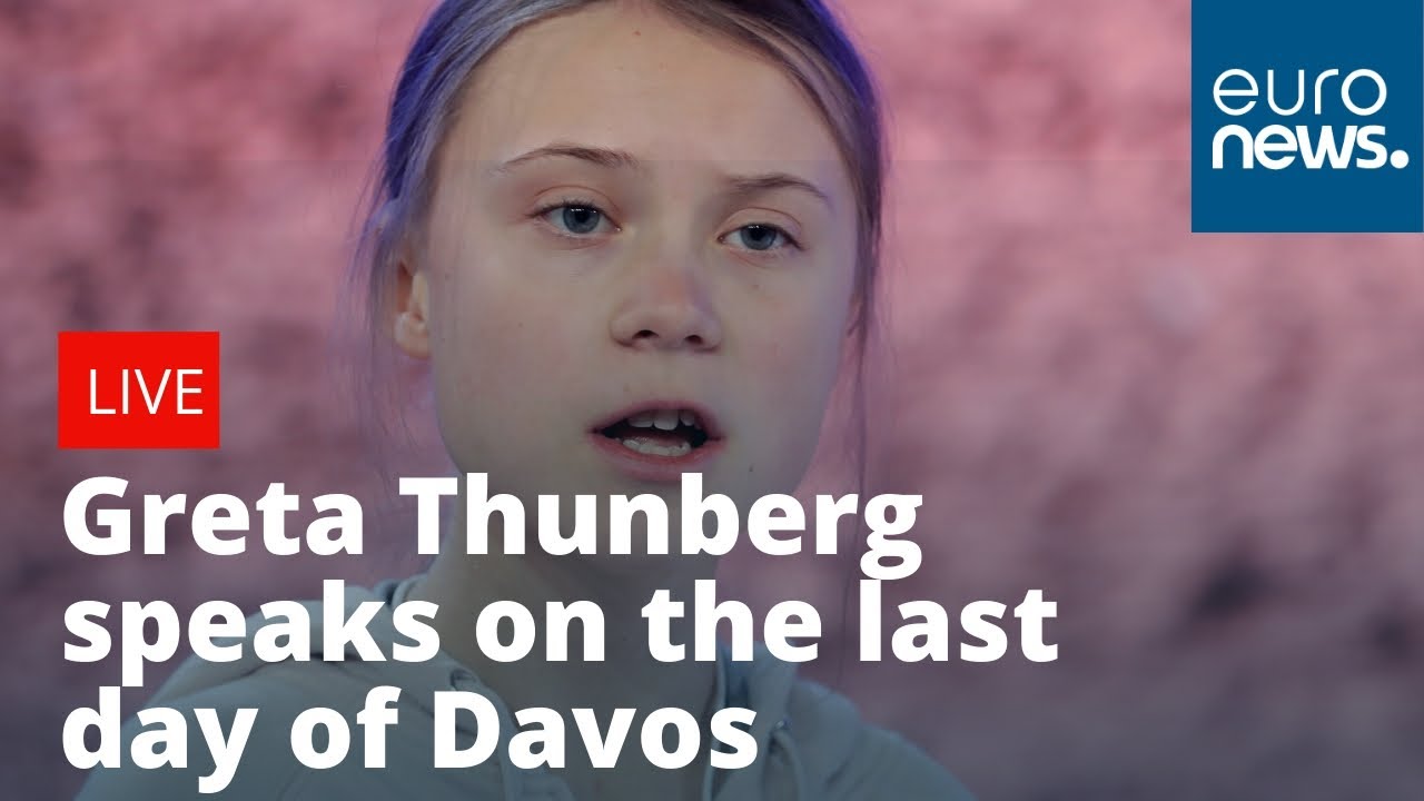 Greta Thunberg speaks on the last day of the World Economic Forum | LIVE