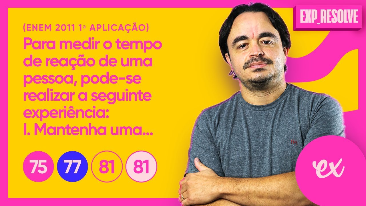 PARA MEDIR O TEMPO DE REAÇÃO DE UMA PESSOA, PODE-SE REALIZAR A SEGUINTE (...) | CINEMÁTICA ESCALAR