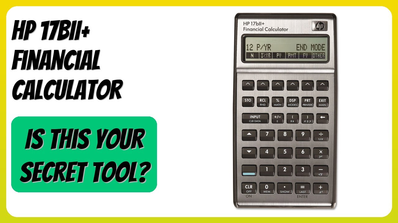 REVIEW (2026): HP 17BII+ Financial Calculator. Features