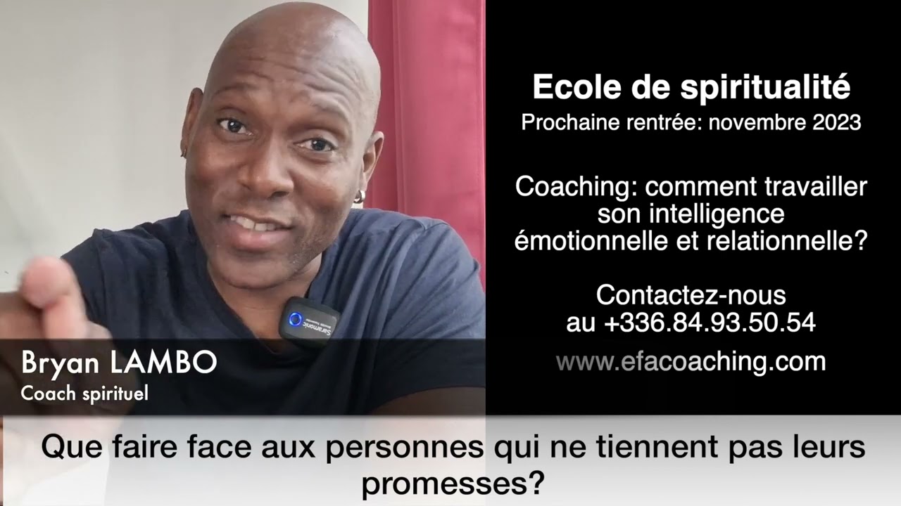 Que faire face aux personnes qui ne tiennent pas leurs promesses?