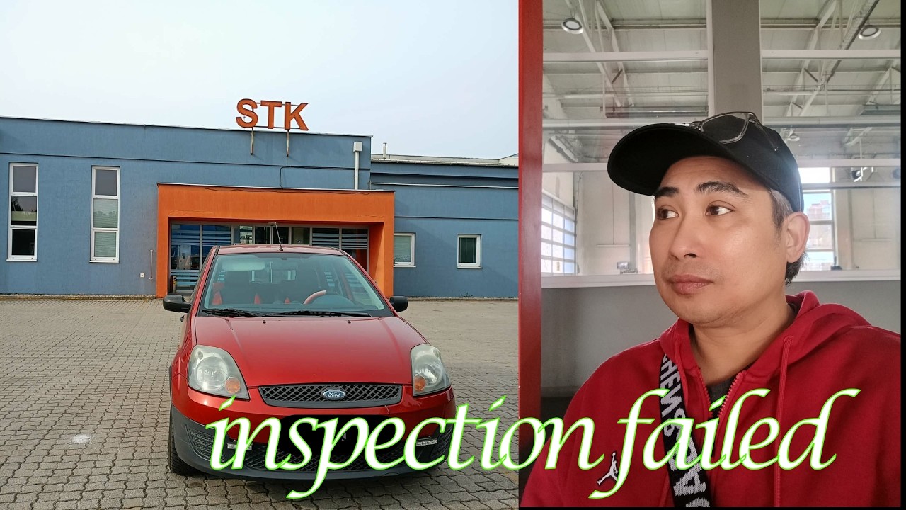 ang auto ko ay bumagsak sa inspection dito sa Slovakia #car #inspection #ofwlife #failed