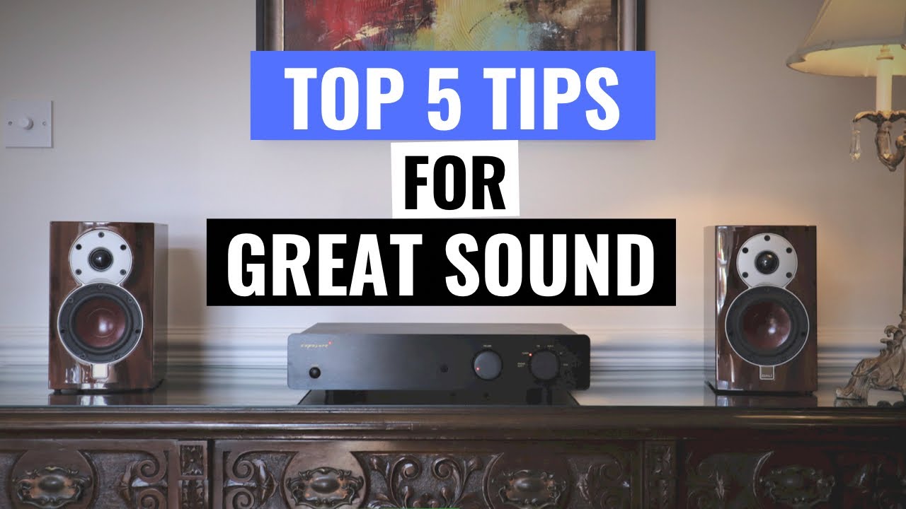 Top 5 tips for great sound - Roadmap to success!