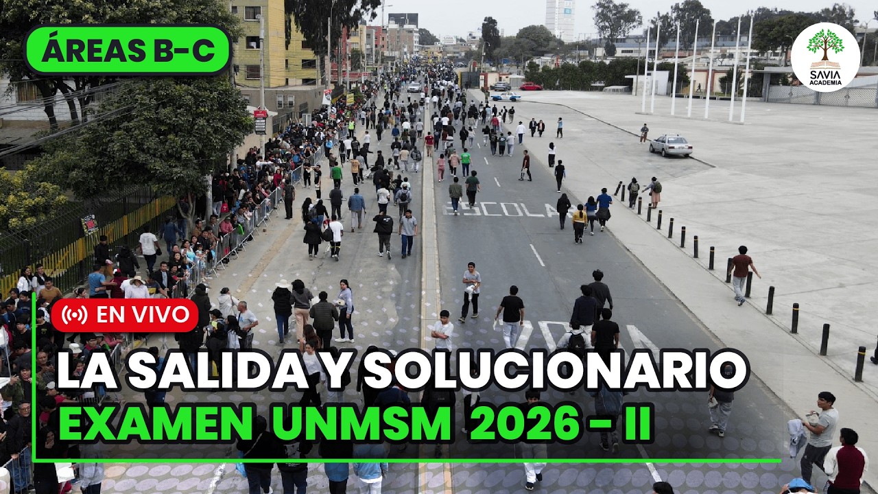 🚨SOLUCIONARIO DEL EXAMEN DE ADMISI&Oacute;N 2026 - II | &Aacute;REAS BC🚨