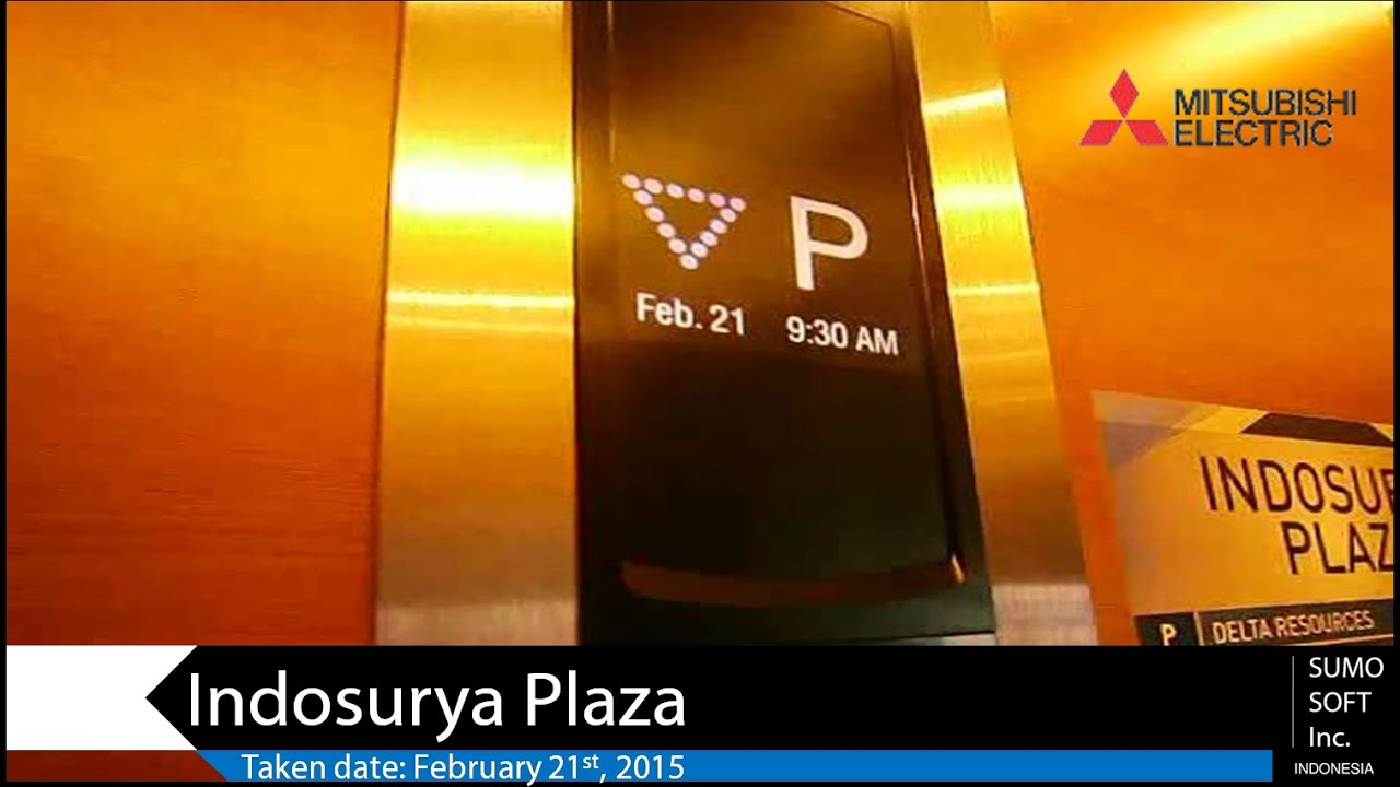 Mitsubishi MRL Lifts / Elevators - Thamrin Plaza, Jakarta (Retake 1)
