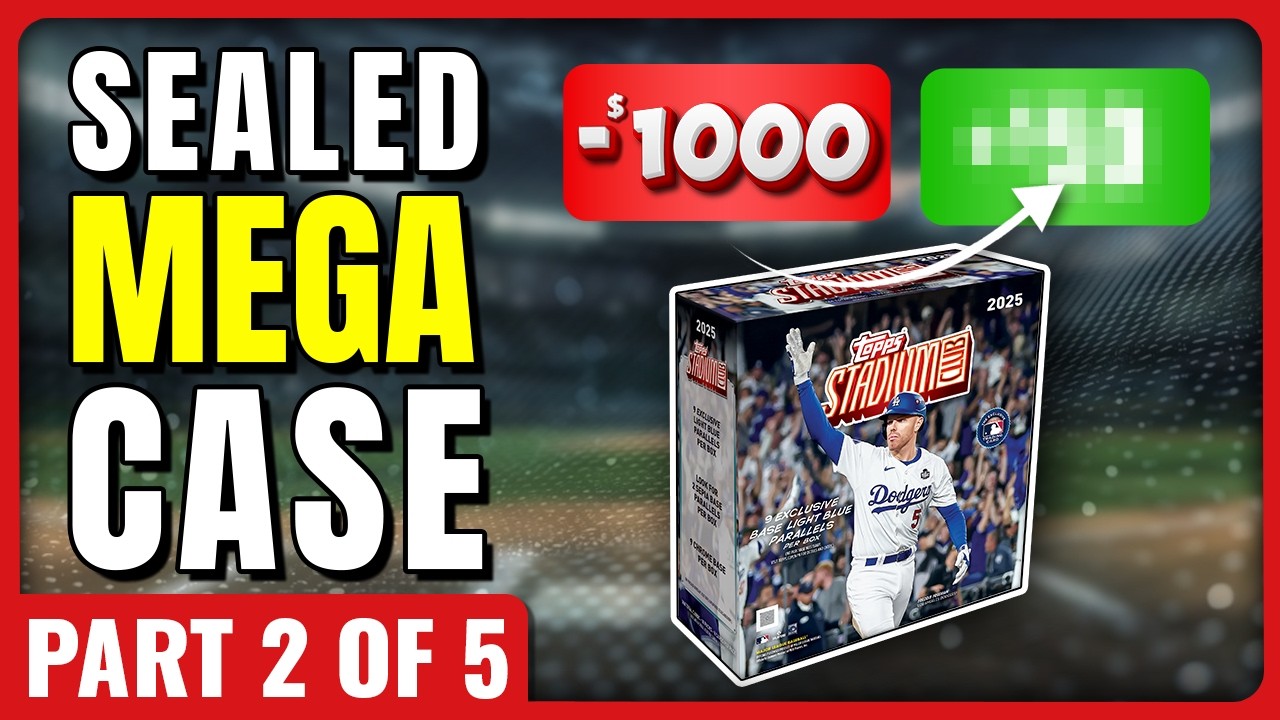 🚨FULL CASE PROFIT CHALLENGE🚨2025 TOPPS STADIUM CLUB MEGA BOXES PART 2 OF 5