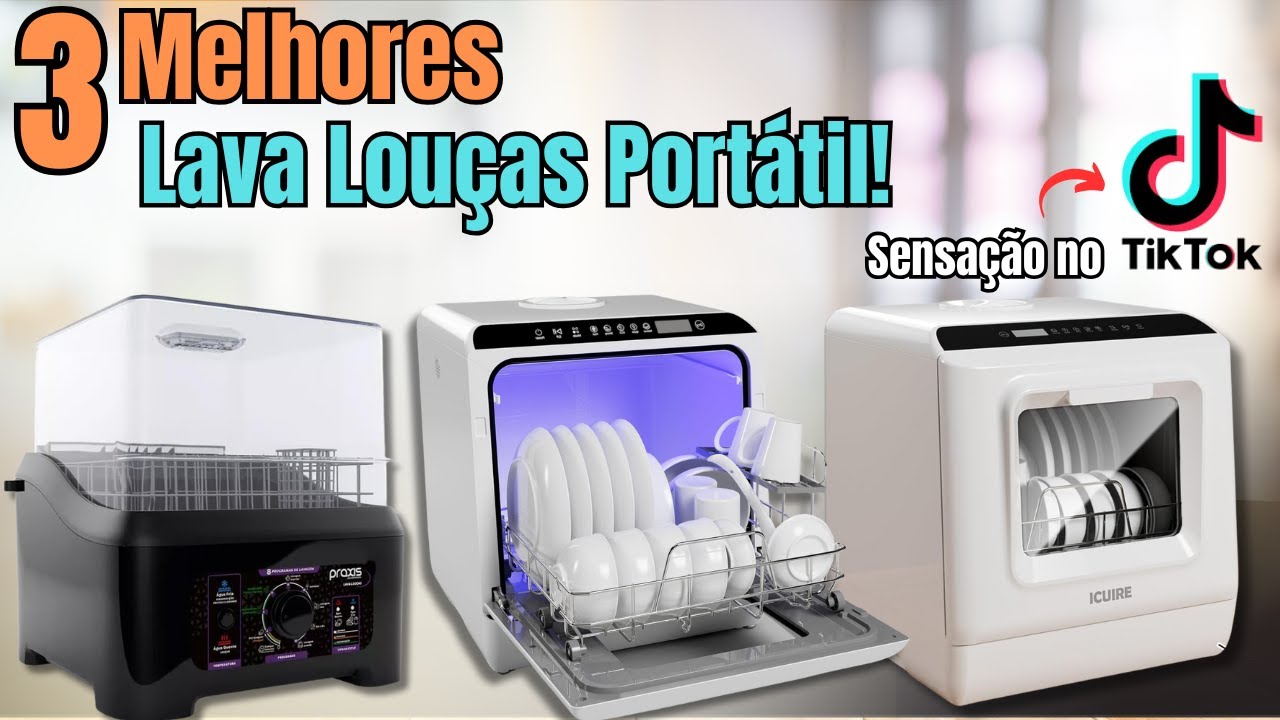 Descubra as Top 3 Melhores 👌 Lava Louças Portátil  Febre no Tik Tok as Mais Vendidas no Brasil ✨