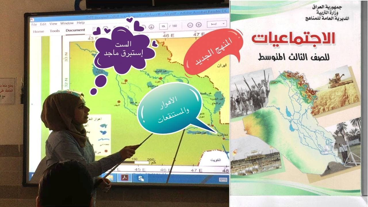 الاجتماعيات للصف الثالث المتوسط - الأهوار والمستنقعات / المنهج الجديد