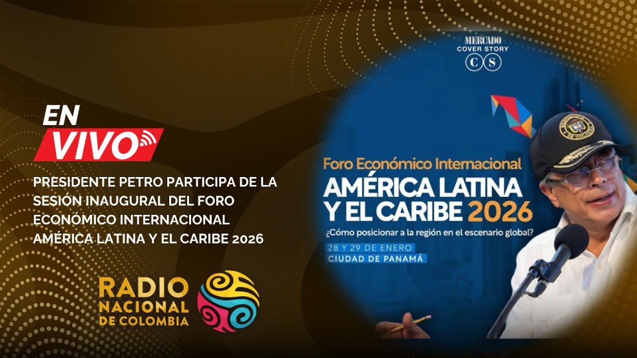 🔴 El presidente Petro participa de la sesión inaugural del Foro Económico Internacional