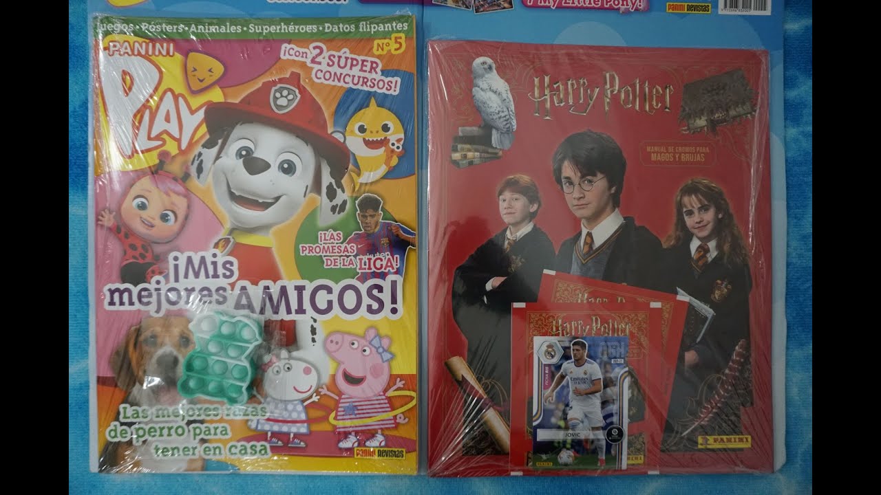 ENSEÑANDO LA REVISTA PANINI PLAY Nº5 + REGALO HARRY POTTER